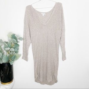 New York & Company Tan Knit Tunic